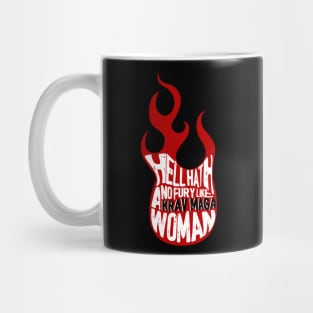 Krav Maga Gift Ideas for Women with Flames Mug